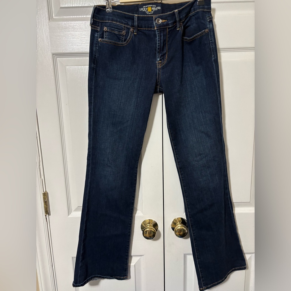 Lucky Brand Jeans Womens Sz 4/27Blue Bootcut Dark Wash Denim Casual Pockets